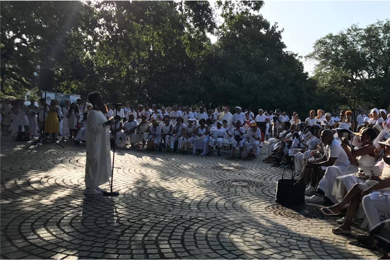 Grand Griot at the 19th Annual Maafa Commemoration, Ashé Cultural Arts Center, New Orleans, 2019