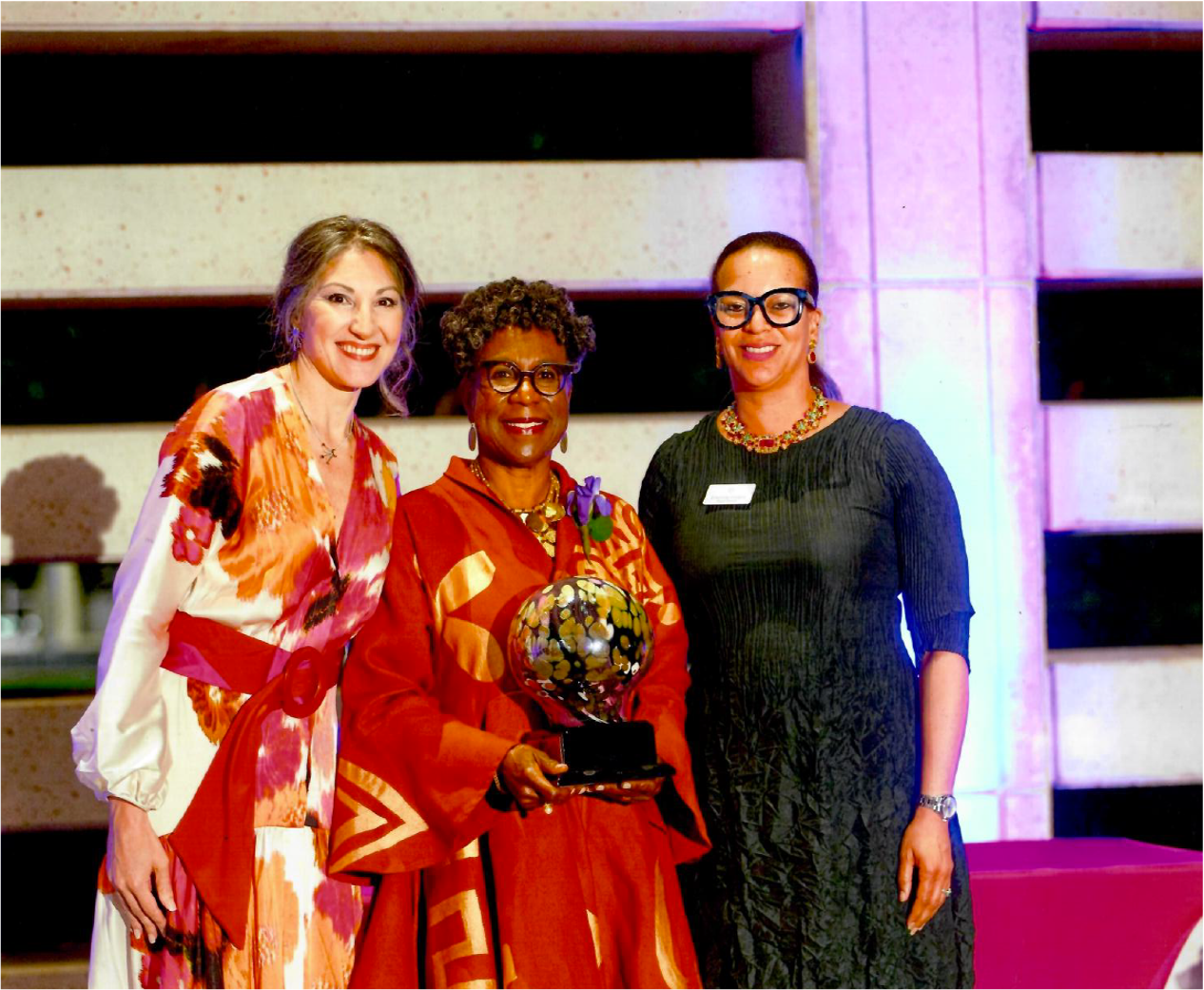 Receiving the Louisiana Endowment for the Humanities award, 2024