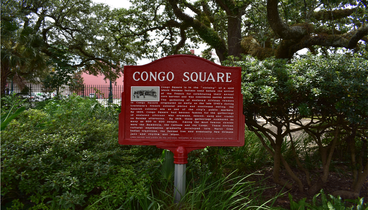 Congo Square Historic Marker in New Orleans